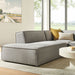 Restore 3-Piece Performance Fabric Upholstered Modular L-Shaped Sectional Sofa sectional sofa back view