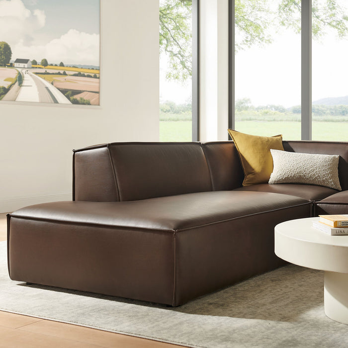 Restore 3-Piece Vegan Leather Modular L-Shaped Sectional Sofa by Modway - view 18