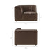 Restore 3-Piece Vegan Leather Modular L-Shaped Sectional Sofa by Modway - installation view