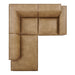 Restore 3-Piece Vegan Leather Modular L-Shaped Sectional Sofa by Modway - top view