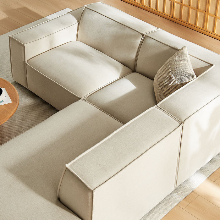 Restore 3-Piece Performance Fabric Upholstered Modular L-Shaped Sectional Sofa by Modway - alternate view