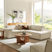 Restore 3-Piece Performance Fabric Upholstered Modular L-Shaped Sectional Sofa by Modway - front view
