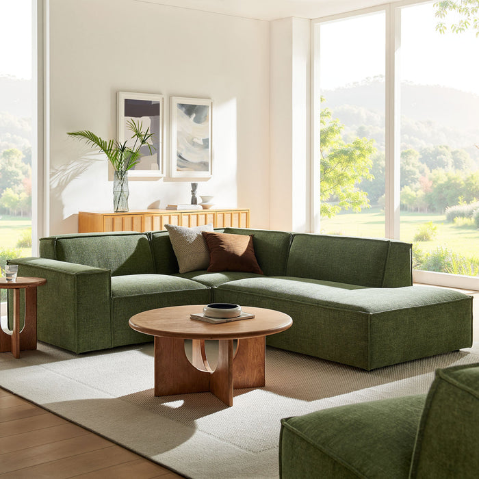 Restore 3-Piece Performance Fabric Upholstered Modular L-Shaped Sectional Sofa by Modway - control panel detail