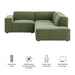 Restore 3-Piece Performance Fabric Upholstered Modular L-Shaped Sectional Sofa by Modway - installation view