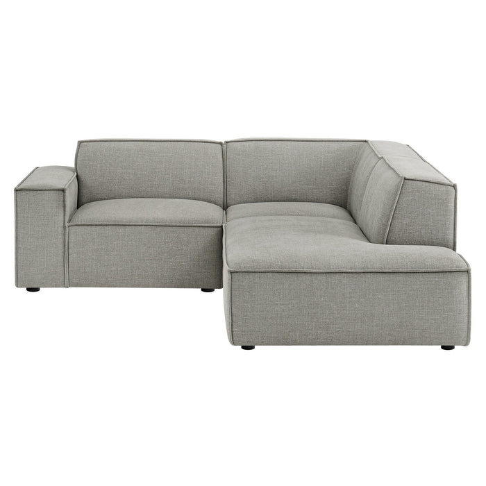Restore 3-Piece Performance Fabric Upholstered Modular L-Shaped Sectional Sofa sectional sofa detail close-up