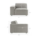 Restore 3-Piece Performance Fabric Upholstered Modular L-Shaped Sectional Sofa sectional sofa angle view