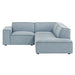 Restore 3-Piece Performance Fabric Upholstered Modular L-Shaped Sectional Sofa sectional sofa seating detail