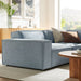 Restore 3-Piece Performance Fabric Upholstered Modular L-Shaped Sectional Sofa sectional sofa back view