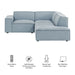 Restore 3-Piece Performance Fabric Upholstered Modular L-Shaped Sectional Sofa by Modway - view 25