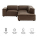 Restore 3-Piece Vegan Leather Modular L-Shaped Sectional Sofa by Modway - accessory view