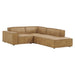 Restore 3-Piece Vegan Leather Modular L-Shaped Sectional Sofa by Modway - angle view