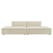 Restore 2-Piece Performance Fabric Upholstered Modular Loveseat Ecru