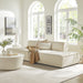 Restore 2-Piece Performance Fabric Upholstered Modular Loveseat Ecru