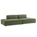 Restore 2-Piece Performance Fabric Upholstered Modular Loveseat Foliage