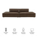 Restore 2-Piece Vegan Leather Modular Loveseat Espresso