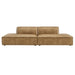 Restore 2-Piece Vegan Leather Modular Loveseat Toast