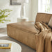 Restore 2-Piece Vegan Leather Modular Loveseat Toast