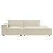 Restore 2-Piece Performance Fabric Upholstered Modular Loveseat Ecru
