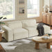 Restore 2-Piece Performance Fabric Upholstered Modular Loveseat Ecru