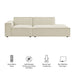 Restore 2-Piece Performance Fabric Upholstered Modular Loveseat Ecru