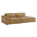 Restore 2-Piece Vegan Leather Modular Loveseat Toast