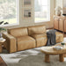 Restore 2-Piece Vegan Leather Modular Loveseat Toast