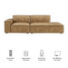Restore 2-Piece Vegan Leather Modular Loveseat Toast