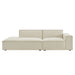 Restore 2-Piece Performance Fabric Upholstered Modular Loveseat Ecru
