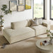 Restore 2-Piece Performance Fabric Upholstered Modular Loveseat Ecru