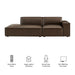 Restore 2-Piece Vegan Leather Modular Loveseat Espresso
