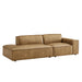 Restore 2-Piece Vegan Leather Modular Loveseat Toast