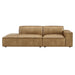 Restore 2-Piece Vegan Leather Modular Loveseat Toast