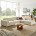 Restore 4-Piece Performance Fabric Upholstered Modular L-Shaped Sofa by Modway - front view