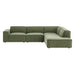 Restore 4-Piece Performance Fabric Upholstered Modular L-Shaped Sofa sectional sofa detail close-up