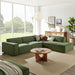 Restore 4-Piece Performance Fabric Upholstered Modular L-Shaped Sofa sectional sofa