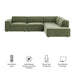 Restore 4-Piece Performance Fabric Upholstered Modular L-Shaped Sofa sectional sofa detail close-up