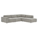 Restore 4-Piece Performance Fabric Upholstered Modular L-Shaped Sofa sectional sofa angle view