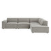 Restore 4-Piece Performance Fabric Upholstered Modular L-Shaped Sofa sectional sofa back view