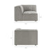 Restore 4-Piece Performance Fabric Upholstered Modular L-Shaped Sofa sectional sofa