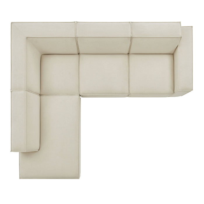 Restore 4-Piece Performance Fabric Upholstered Modular L-Shaped Sofa by Modway - control panel detail