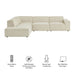 Restore 4-Piece Performance Fabric Upholstered Modular L-Shaped Sofa by Modway - side view