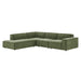 Restore 4-Piece Performance Fabric Upholstered Modular L-Shaped Sofa sectional sofa side view