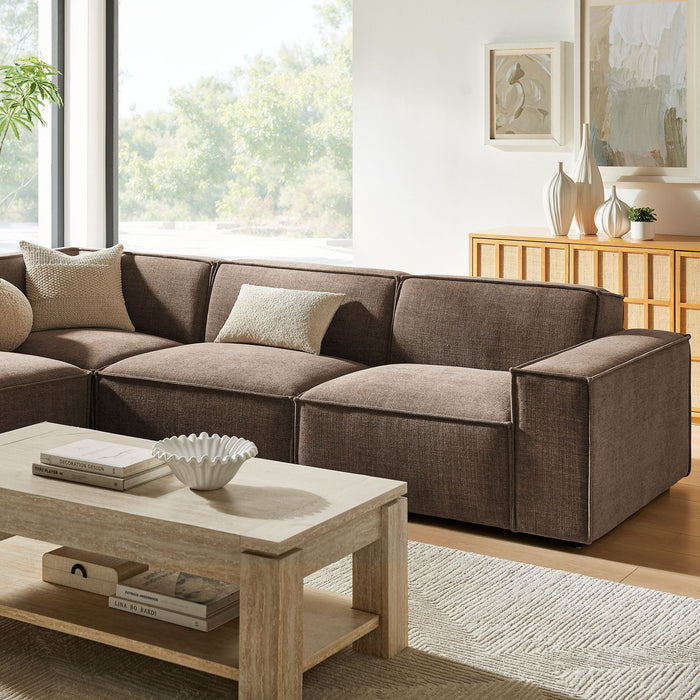 Restore 4-Piece Performance Fabric Upholstered Modular L-Shaped Sofa by Modway - view 22