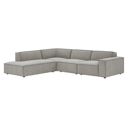 Restore 4-Piece Performance Fabric Upholstered Modular L-Shaped Sofa by Modway - view 26