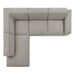 Restore 4-Piece Performance Fabric Upholstered Modular L-Shaped Sofa sectional sofa lifestyle shot
