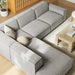 Restore 4-Piece Performance Fabric Upholstered Modular L-Shaped Sofa sectional sofa
