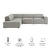 Restore 4-Piece Performance Fabric Upholstered Modular L-Shaped Sofa by Modway - view 27