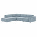 Restore 4-Piece Performance Fabric Upholstered Modular L-Shaped Sofa sectional sofa angle view