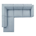 Restore 4-Piece Performance Fabric Upholstered Modular L-Shaped Sofa sectional sofa seating detail