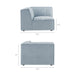 Restore 4-Piece Performance Fabric Upholstered Modular L-Shaped Sofa sectional sofa lifestyle shot
